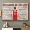 Chasing Hoops, Chasing Dreams - Personalized Custom Horizontal Poster - Gift For Sport Lovers, Sport Players