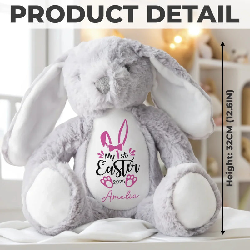 Custom Name My 1st Easter Gifts for Baby - Personalized Bunny Plush