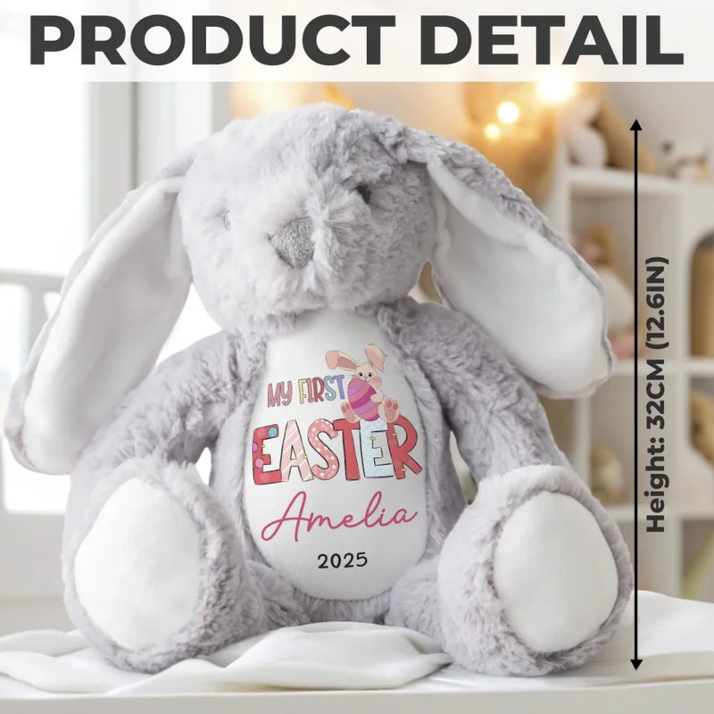 Custom Name My First Easter Gifts for Baby - Personalized Bunny Plush