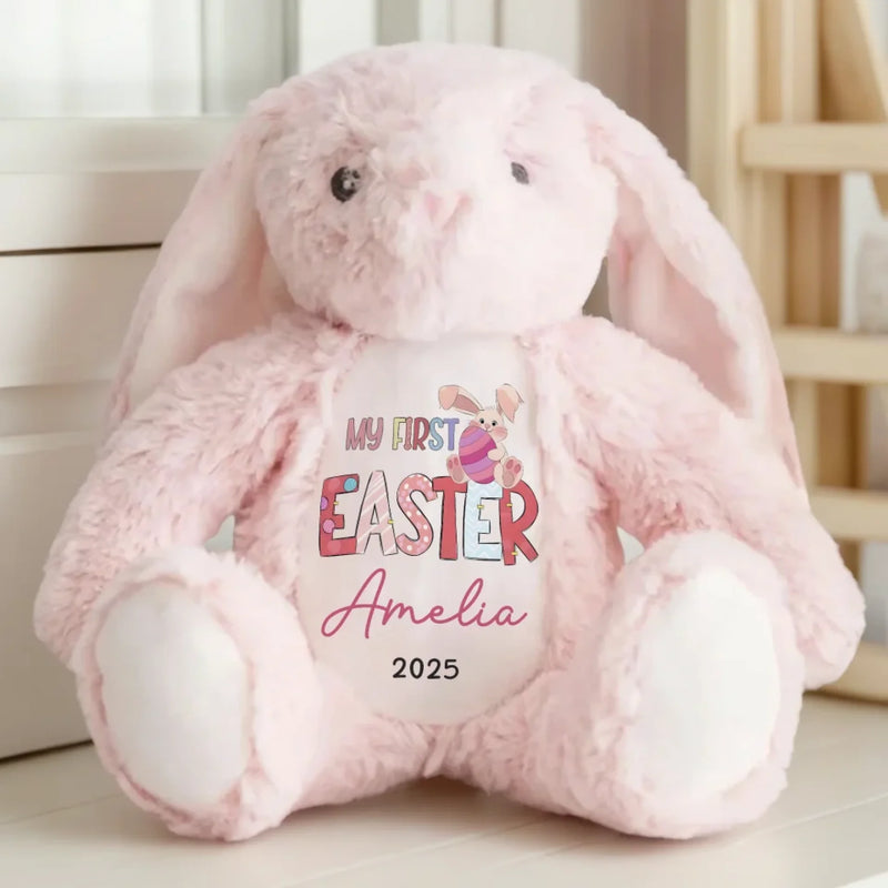 Custom Name My First Easter Gifts for Baby - Personalized Bunny Plush