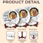Custom Pet Photo Memorial Gifts for Dog Lovers - Personalized Ceramic Plate