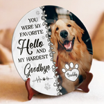 Custom Pet Photo Memorial Dog Gifts - Personalized Ceramic Plate