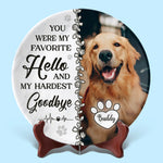 Custom Pet Photo Memorial Dog Gifts - Personalized Ceramic Plate