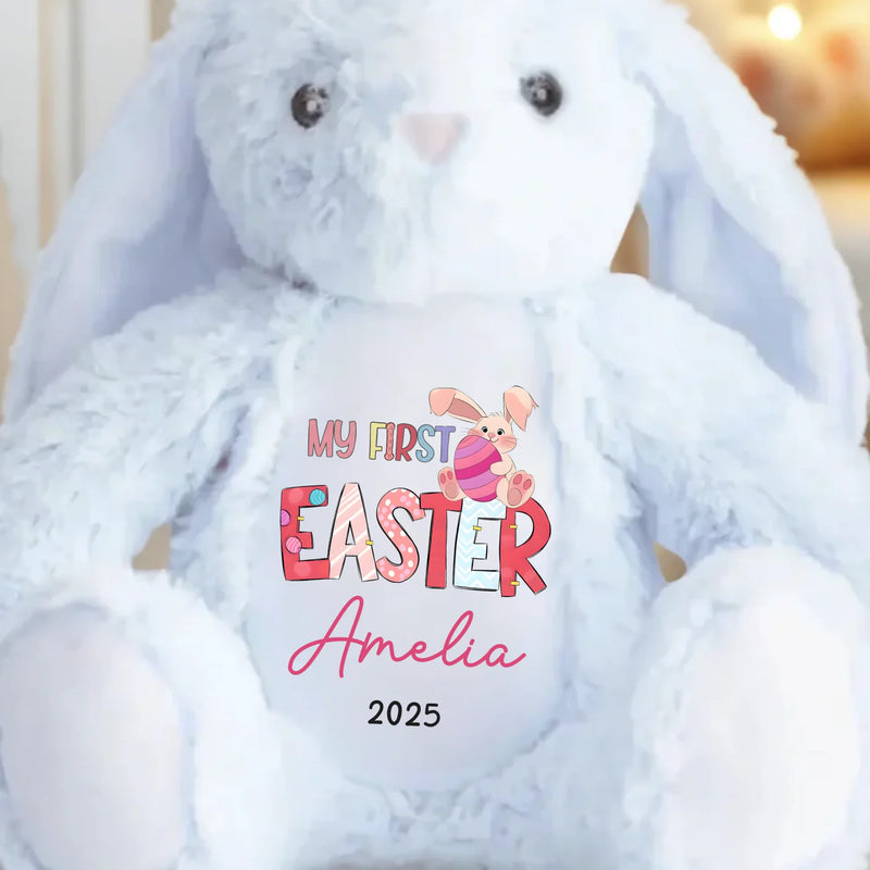 Custom Name My First Easter Gifts for Baby - Personalized Bunny Plush