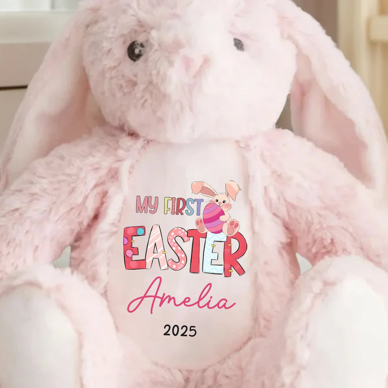 Custom Name My First Easter Gifts for Baby - Personalized Bunny Plush