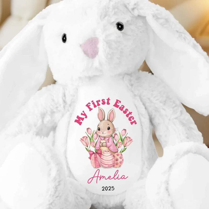 Custom Name My First Easter Gifts for Baby - Personalized Bunny Plush