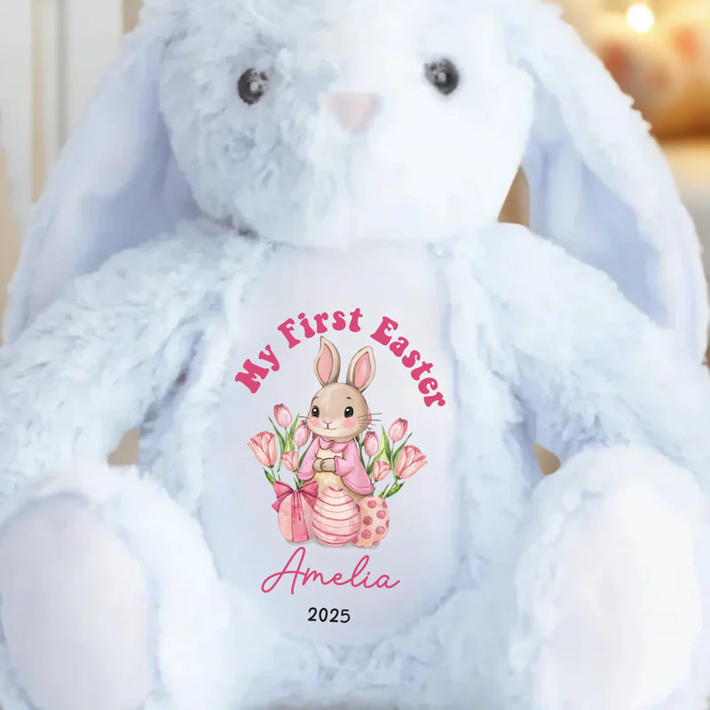 Custom Name My First Easter Gifts for Baby - Personalized Bunny Plush