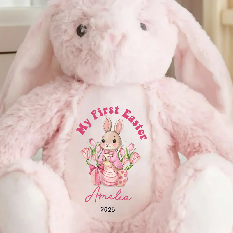 Custom Name My First Easter Gifts for Baby - Personalized Bunny Plush