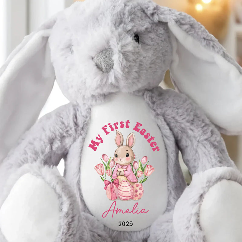 Custom Name My First Easter Gifts for Baby - Personalized Bunny Plush