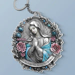 Custom Name Virgin Mary Protection Gifts - Personalized Acrylic Keychain