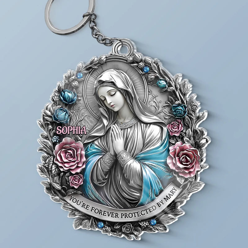 No Storm Can Shake Your Faith - Memorial Personalized Custom Shaped Acrylic Keychain - Sympathy Gift For Family Members