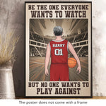 Custom Name Basketball Gifts for Girls - Personalized Poster