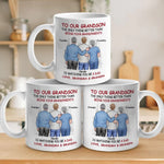 Custom Name Grandson Gifts for New Dads - Personalized Mugs