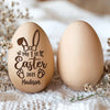 Soft As A Bunny, Sweet As Easter Candy - Family Personalized Custom Wooden Egg Shaker - Easter Gift For Baby Kids, Newborn Baby
