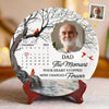 Custom Photo Your Memory Will Never Fade - Memorial Personalized Custom Ceramic Plate - Sympathy Gift For Family Members