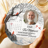 Custom Photo Your Memory Will Never Fade - Memorial Personalized Custom Ceramic Plate - Sympathy Gift For Family Members