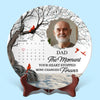 Custom Photo Your Memory Will Never Fade - Memorial Personalized Custom Ceramic Plate - Sympathy Gift For Family Members