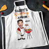 Custom Photo Chef Dad, Master Of The Grill - Family Personalized Custom Apron - Father's Day, Gift For Dad, Grandpa