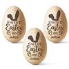 Soft As A Bunny, Sweet As Easter Candy - Family Personalized Custom Wooden Egg Shaker - Easter Gift For Baby Kids, Newborn Baby