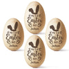Soft As A Bunny, Sweet As Easter Candy - Family Personalized Custom Wooden Egg Shaker - Easter Gift For Baby Kids, Newborn Baby