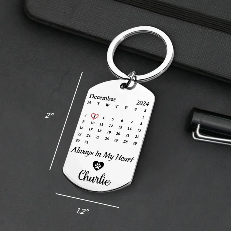 Custom Pet Photo Memorial Gifts for Dog Lovers - Personalized Keychain