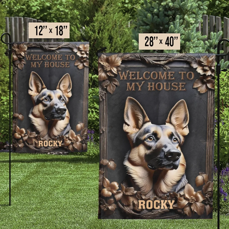 Welcome To My Territory - Dog Personalized Custom 3D Inflated Effect Printed Flag - Gift For Pet Owners, Pet Lovers