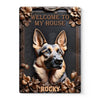 Home Of A Loyal Protector - Dog Personalized Custom 3D Inflated Effect Printed Home Decor Metal Sign - House Warming Gift For Pet Owners, Pet Lovers