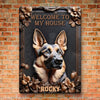Home Of A Loyal Protector - Dog Personalized Custom 3D Inflated Effect Printed Home Decor Metal Sign - House Warming Gift For Pet Owners, Pet Lovers