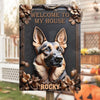 Home Of A Loyal Protector - Dog Personalized Custom 3D Inflated Effect Printed Home Decor Metal Sign - House Warming Gift For Pet Owners, Pet Lovers