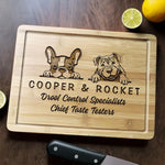 Custom Name Dog Taste Tester Gifts for Dog Lovers - Personalized Cutting Board