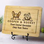 Custom Name Dog Taste Tester Gifts for Dog Lovers - Personalized Cutting Board