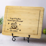 Custom Name Funny Dog Mom Gifts - Personalized Cutting Board
