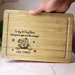 Custom Name Funny Dog Mom Gifts - Personalized Cutting Board
