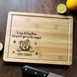 Custom Name Funny Dog Mom Gifts - Personalized Cutting Board