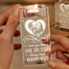 Custom Photo In Your Light, I Find Love	 - Couple Personalized Custom 3D Crystal Photo Laser Engraved, Crystal Candle Holder - Gift For Husband Wife, Anniversary