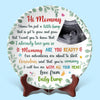 Custom Photo Tiny Kicks, Big Love For Mommy - Family Personalized Custom Ceramic Plate - Mother's Day, Baby Shower Gift, Gift For First Mom