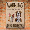 Enter With Treats Only - Dog & Cat Personalized Custom Home Decor Metal Sign - House Warming Gift For Pet Owners, Pet Lovers