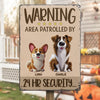 Enter With Treats Only - Dog & Cat Personalized Custom Home Decor Metal Sign - House Warming Gift For Pet Owners, Pet Lovers