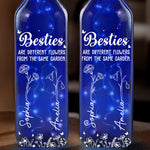 Custom Name Sister Gifts - Personalized Blue Bottle Lamp