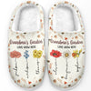 Walk In Love, Walk In Comfort - Family Personalized Custom Fluffy Slippers - Mother's Day, Gift For Mom, Grandma