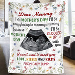 Custom Photo Mother's Day Gifts for Expecting Moms - Personalized Blanket