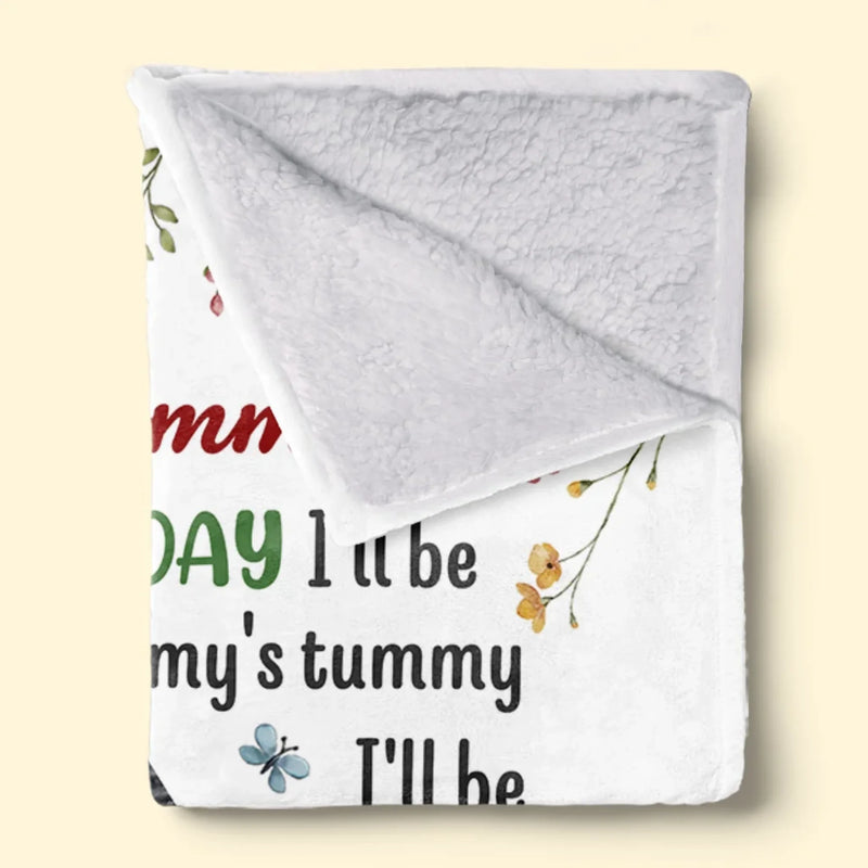 Custom Photo Mother's Day Gifts for Expecting Moms - Personalized Blanket