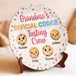 Custom Name Grandma Cookie Gifts - Personalized Ceramic Plate