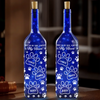 Your Paw Prints Will Always Stay - Memorial Personalized Custom Blue Bottle Lamp - Sympathy Gift For Pet Owners, Pet Lovers