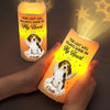 Custom Photo Forever Shining, Forever Loved - Memorial Personalized Custom LED Projection Flameless Candle - Sympathy Gift For Pet Owners, Pet Lovers