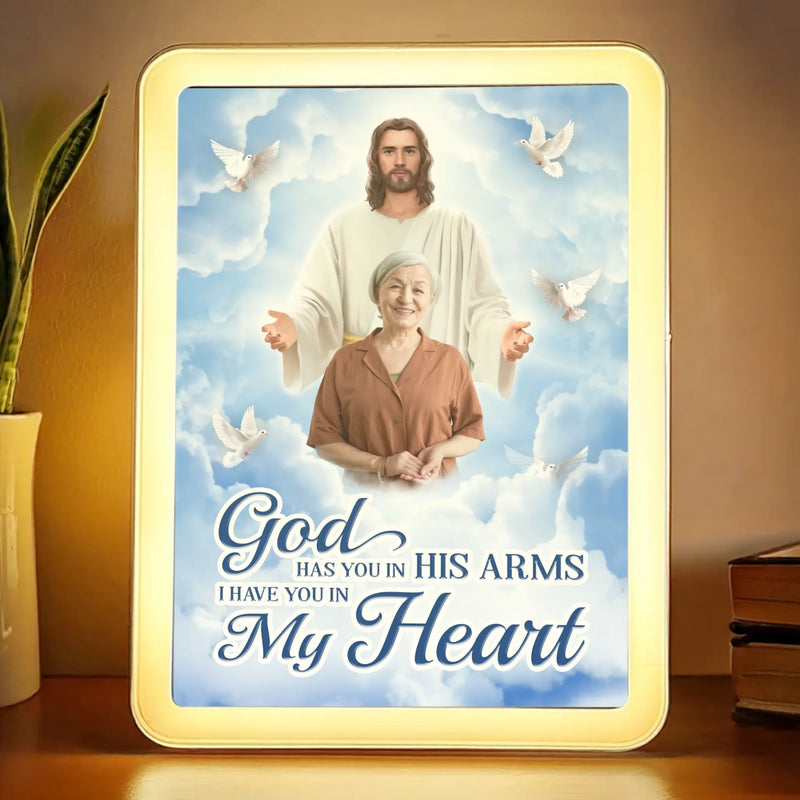 Custom Photo Memorial Christian Gifts - Personalized Mirror LED Light