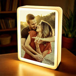 Custom Couple Photo Romantic Decor - Personalized Mirror LED Light