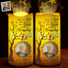 Custom Photo Love Lives On, Even After Goodbye - Memorial Personalized Custom LED Projection Flameless Candle - Sympathy Gift For Family Members