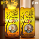 Custom Photo Memorial Cardinal Decor - Personalized Projector LED Candle