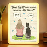 Custom Name Pet Memorial Gifts - Personalized Mirror LED Light